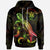 Niue Polynesian Hoodie Turtle With Blooming Hibiscus Reggae Unisex Reggae - Polynesian Pride