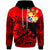 Tonga Custom Hoodie Youthful Dynamic Style Red Neon Color Unisex Red - Polynesian Pride