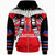 Samoa Custom Zip up Hoodie Samoa Rugby Sport Style Red Color Unisex Red - Polynesian Pride