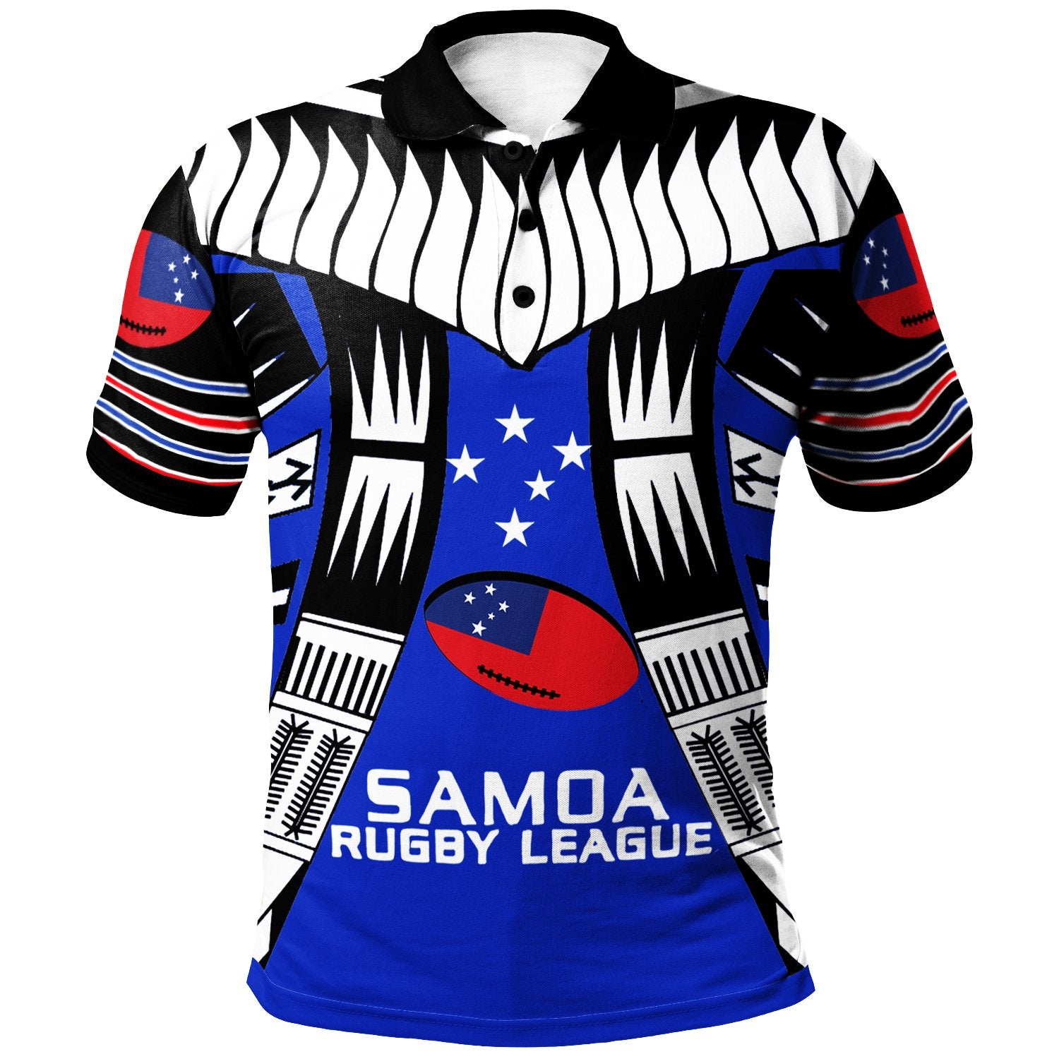 Samoa Custom Polo Shirt Samoan Rugby Sport Style Blue Color Unisex Blue - Polynesian Pride