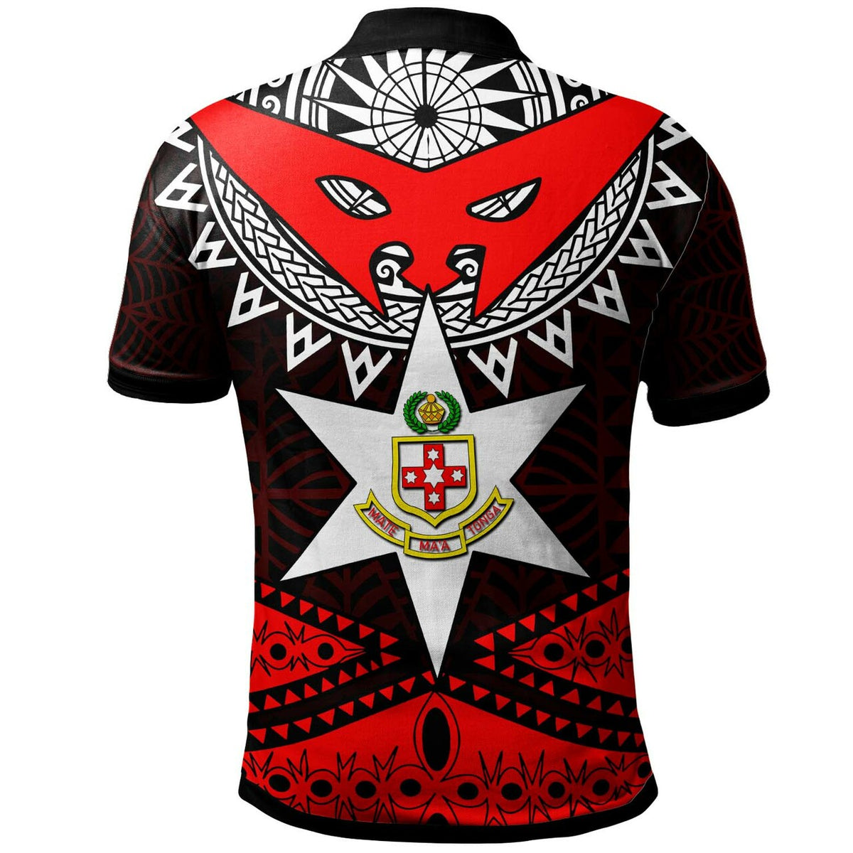 Tonga Custom Polo Shirt Kolisi Tonga High School with Tonga Patterns Polynesian Culture LT10 - Polynesian Pride
