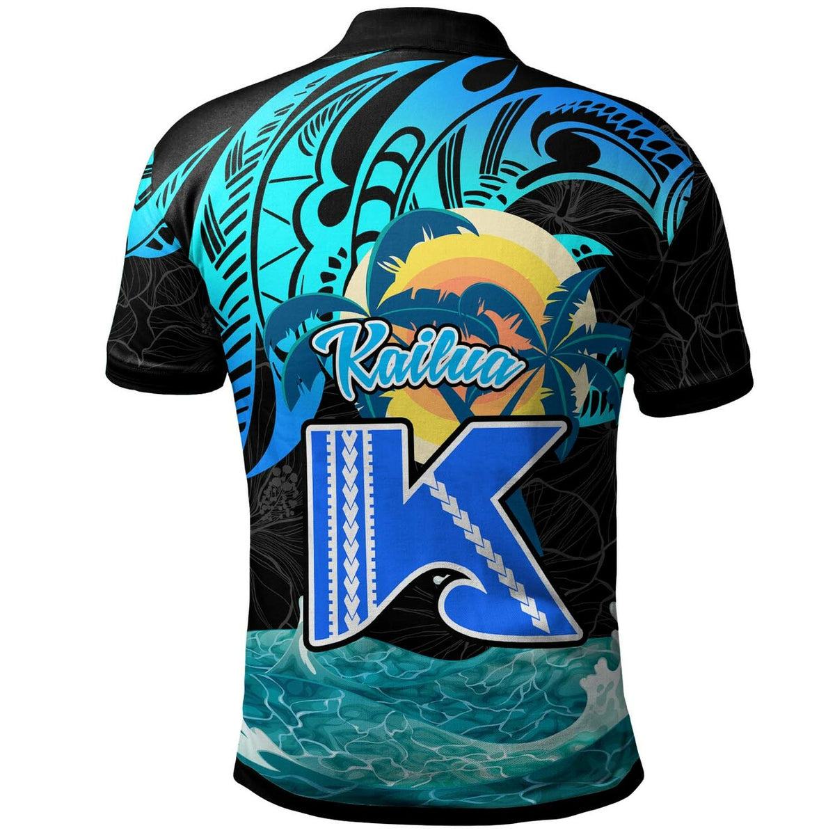 Hawaii Polynesian Polo Shirt Kailua High School Surfrider Tropical Polynesian Culture Pride LT10 - Polynesian Pride