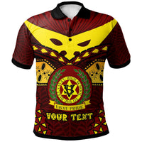 Tonga Custom Polo Shirt Vavau High Shool Tonga with Polynesian Patterns LT10 - Polynesian Pride