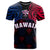 Hawaiian Kanaka T Shirt Flag Nation Black Demodern - Polynesian Pride