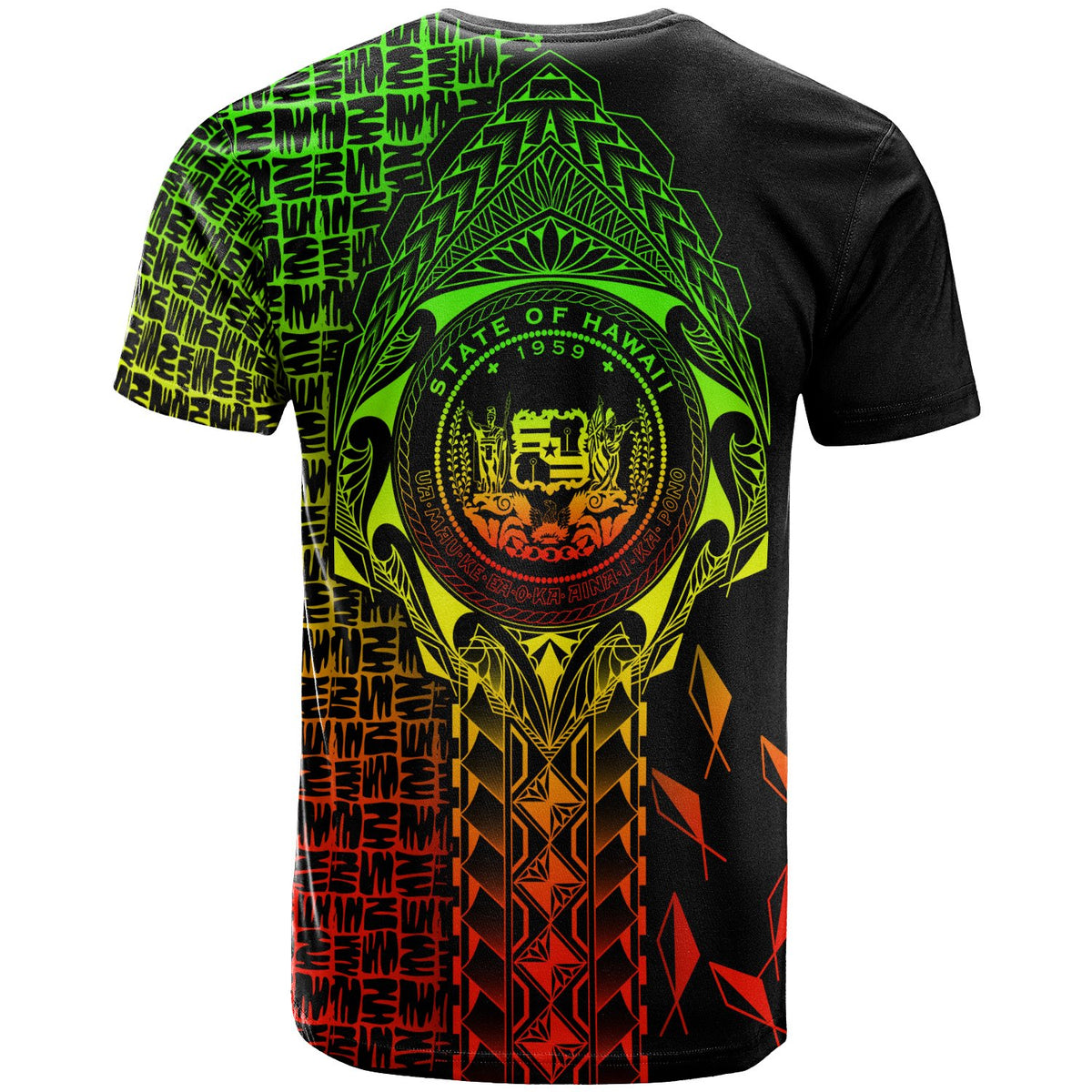 Hawaii T Shirt Hawaii SealRocket Style (Reggae) - Polynesian Pride