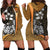 Federated States of Micronesia Women's Hoodie Dress Gold - Turtle With Hook Gold - Polynesian Pride