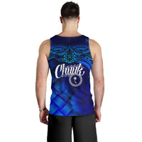 Chuuk Polynesian Men Tank Top - Lauhala Coat Of Arms - Polynesian Pride