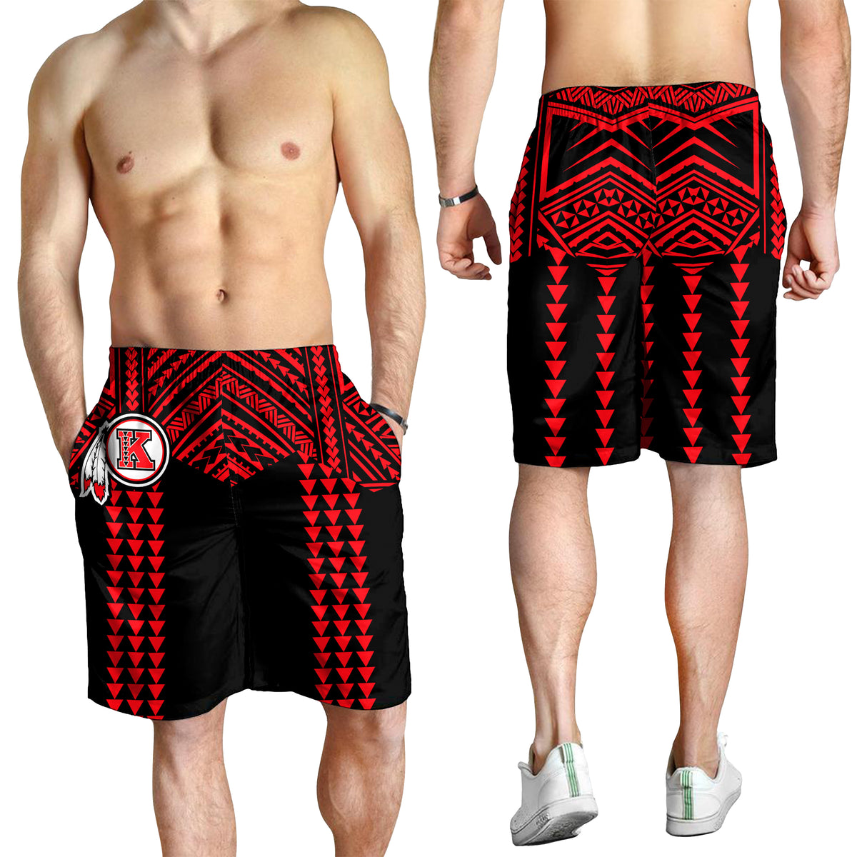 Kahuku Passionate Men Shorts Hawaii High & Intermediate School LT13 - Polynesian Pride