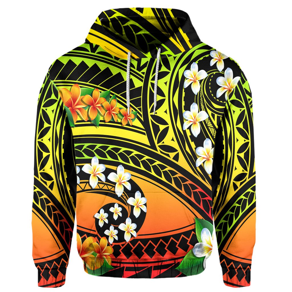 Hawaii Plumeria Polynesian Hoodie Hope AH - Polynesian Pride