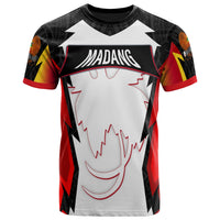 Papua New Guinea T Shirt Madang PNG Coat Of Arms Unisex Red Black - Polynesian Pride