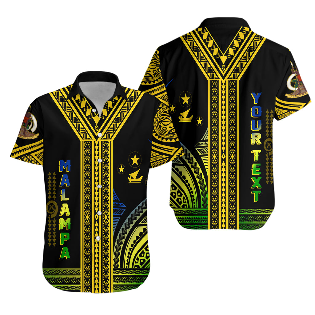 (Custom Personalised) Vanuatu Malampa Province Hawaiian Shirt Unique Black & Gold LT7 Unisex Black - Polynesian Pride