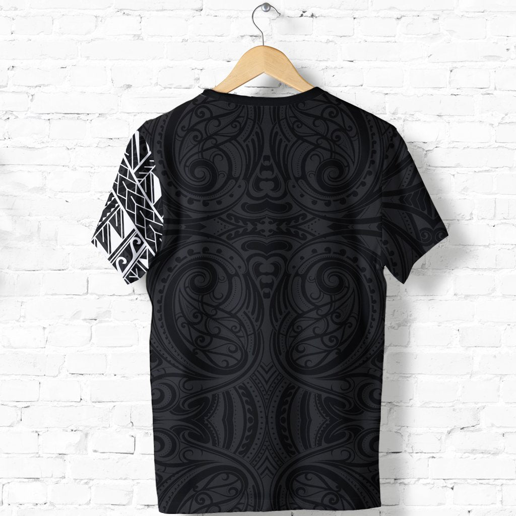New Zealand Maori T Shirt, Wolf Tattoo Shirt - Polynesian Pride