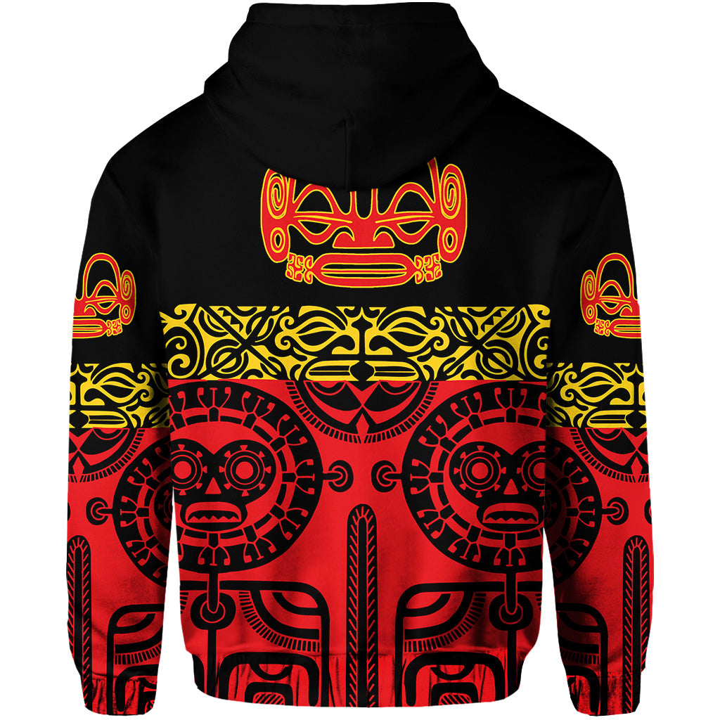 Marquesas Islands Zip Hoodie Marquesan Tattoo Special Style Red LT8 - Polynesian Pride