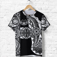 Custom Marquesas Islands T Shirt Marquesan Tattoo Original Style Black LT8 - Polynesian Pride