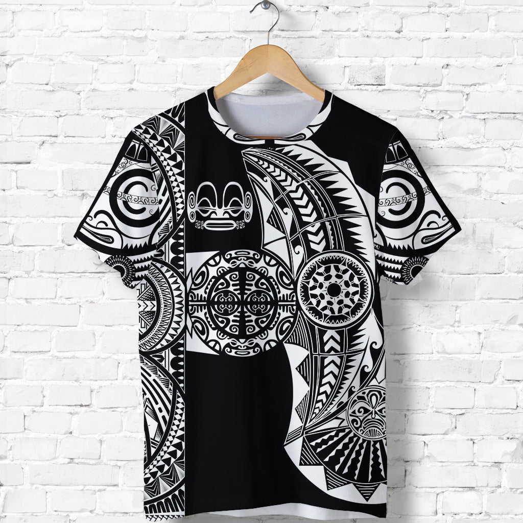 Marquesas Islands T Shirt Marquesan Tattoo Original Style Black LT8 - Polynesian Pride