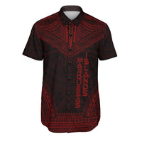 Marquesas Islands Polynesian Chief Shirt - Red Version Men Red - Polynesian Pride