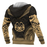 Marquesas Islands Polynesian Chief Custom Hoodie Gold Version - Polynesian Pride