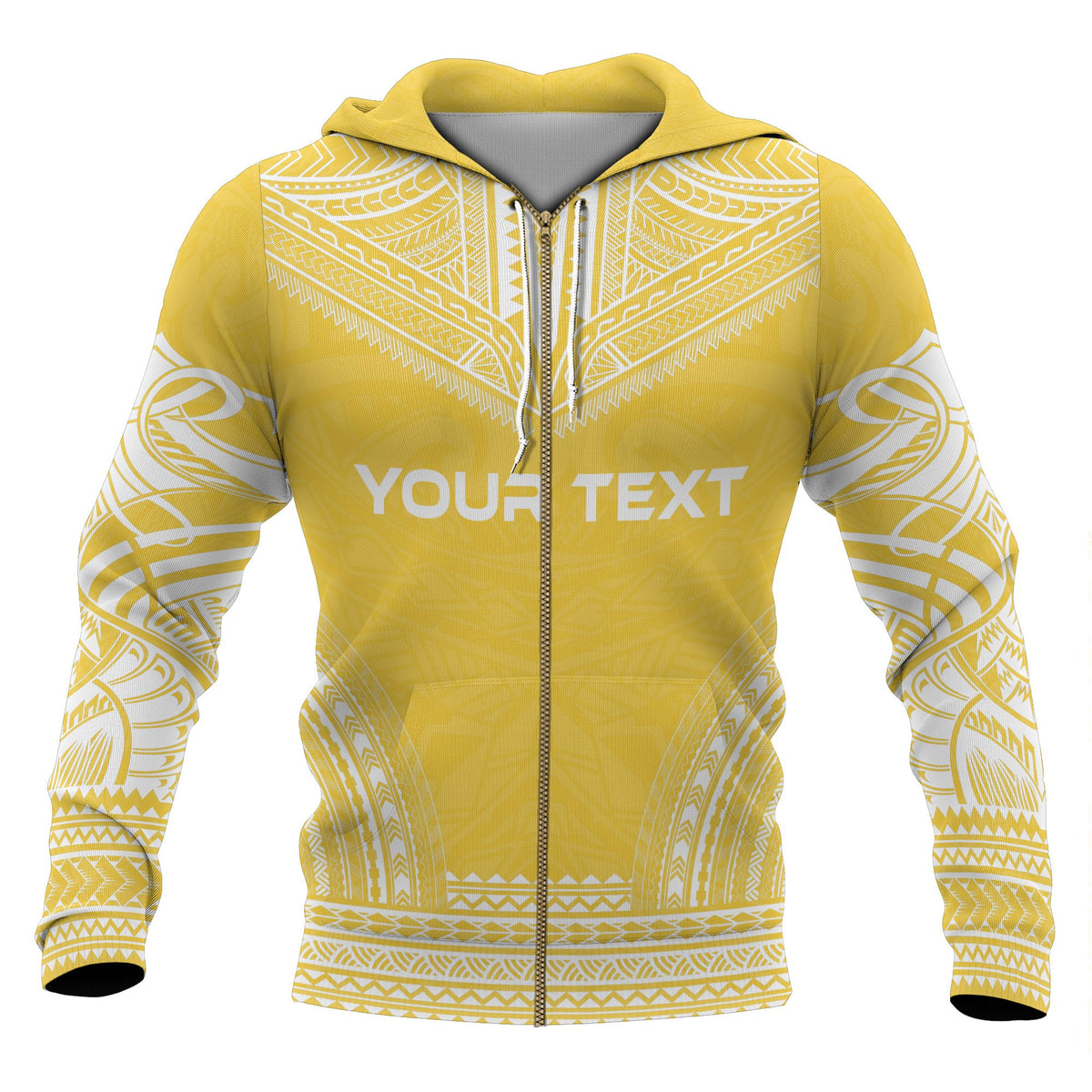 Marquesas Islands Polynesian Chief Custom Zip up Hoodie Flag Version - Polynesian Pride