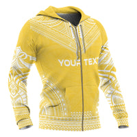 Marquesas Islands Polynesian Chief Custom Zip up Hoodie Flag Version - Polynesian Pride