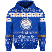 Custom Marshall Islands Christmas Hoodie Simple Style LT8 - Polynesian Pride