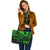 Marshall Islands Leather Tote - Green Color Cross Style - Polynesian Pride