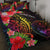 Marshall Islands Quilt Bed Set - Tropical Hippie Style Black - Polynesian Pride