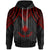 Marshall Islands Custom Hoodie Polynesian Armor Style Red Unisex Red - Polynesian Pride