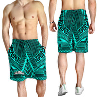 Samoa Ula Nifo Tribal Short Men Green Style LT6 - Polynesian Pride