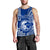 (Custom Personalised) Hawaii Kailua High School Men Tank Top Tribal Kakau LT9 Blue - Polynesian Pride