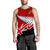 (Custom Personalised) Waitangi Men Tank Top Aotearoa Tino Rangatiratanga Flag with Silver Fern LT9 Red - Polynesian Pride