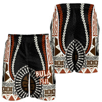 Bula Fiji Men Short Masi Tapa Patterns Style LT6 - Polynesian Pride