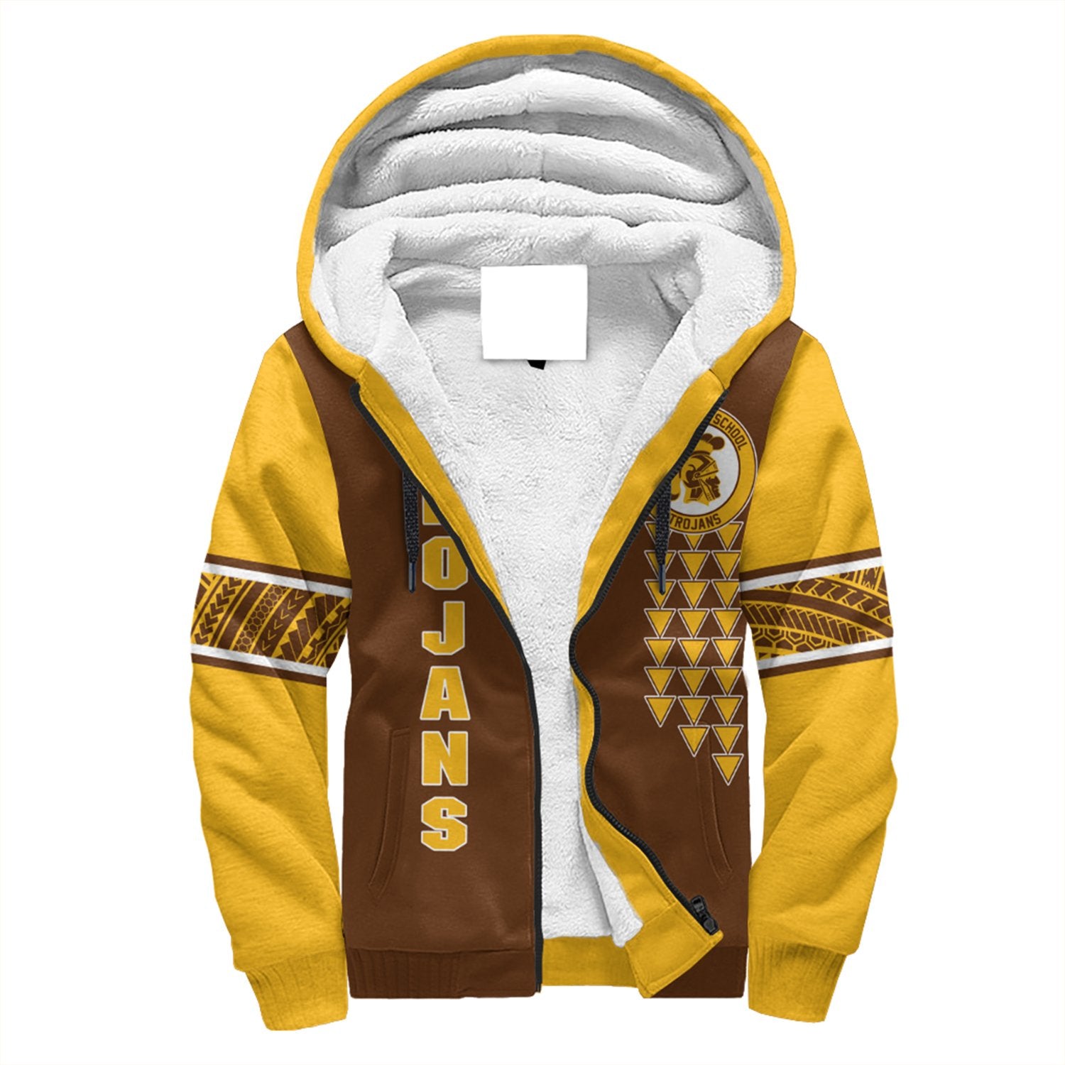 (Personalised) Hawaii - Mililani High Custom Your Class Sherpa Hoodie AH Gold - Polynesian Pride