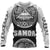 American Samoa ll Over Custom Hoodie Coat of rm Unisex Black - White - Polynesian Pride