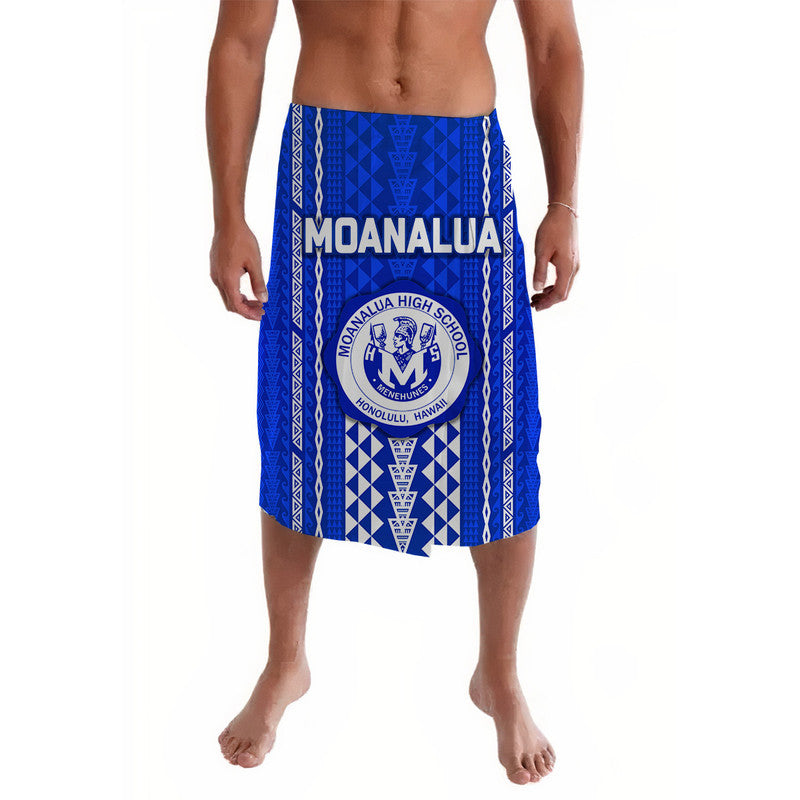 Hawaii Moanalua High School Lavalava Simple Style LT8 Blue - Polynesian Pride