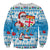 Fiji Christmas Christmas Sweatshirt Cool Santa Claus LT6 Unisex Blue - Polynesian Pride