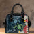 (Custom) Kanaka Maoli (Hawaiian) Shoulder Handbag - Sea Turtle Tropical Hibiscus And Plumeria Personal Signature - Polynesian Pride