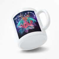 (Personalized) Hawaii Couple Turtle Hibiscus Tropical Mug - Huxley Style - AH - Polynesian Pride