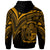 Nauru Zip Hoodie Gold Color Cross Style - Polynesian Pride