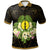 New Caledonia Polo Shirt Polynesian Gold Patterns Collection Unisex Black - Polynesian Pride