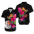 Niue Polynesian Hibiscus Tribal Matching Dress and Hawaiian Shirt LT12 - Polynesian Pride