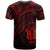 Niue T Shirt Red Color Cross Style - Polynesian Pride