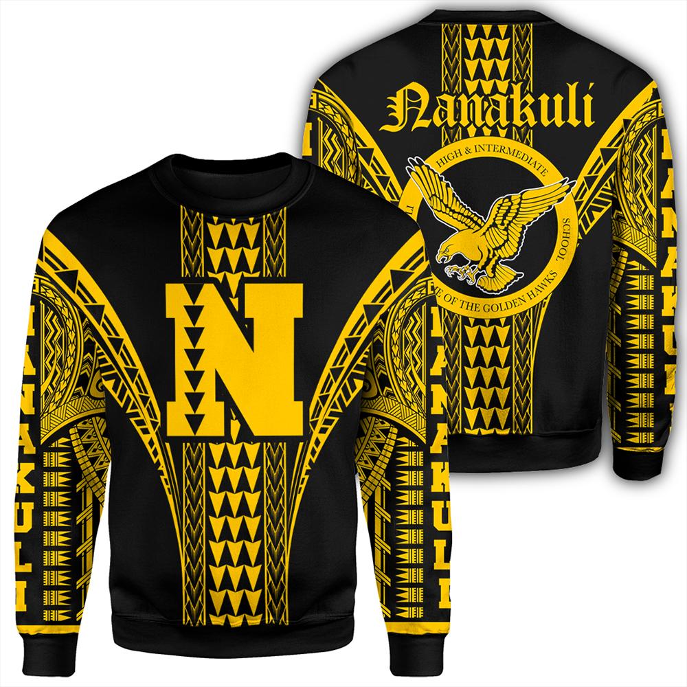 Hawaii - Nanakuli High Sweatshirt - AH Unisex Black - Polynesian Pride