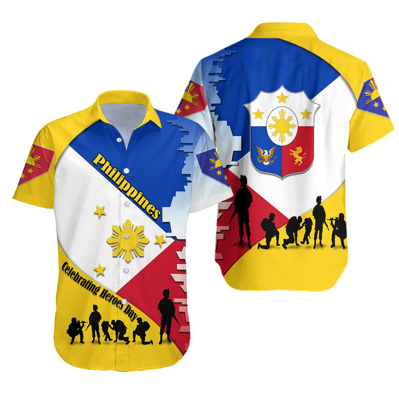 Philippines Hawaiian Shirt Celebrating Heroes Day LT9 Unisex Yellow - Polynesian Pride