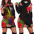 Nauru Hoodie Dress - Tropical Hippie Style Black - Polynesian Pride