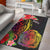 Nauru Area Rug - Tropical Hippie Style Black - Polynesian Pride