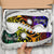 Nauru Custom Personalised Sneakers - Rainbow Polynesian Pattern - Polynesian Pride