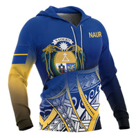 Nauru Coat of rms Hoodie Polynesian Pattern - Polynesian Pride