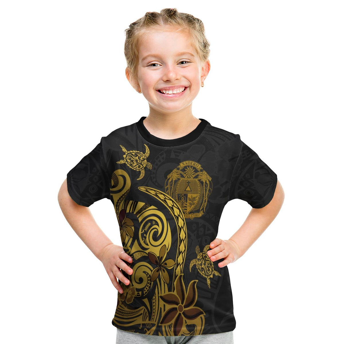 Nauru Custom T Shirt Folk Style - Polynesian Pride