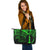 New Caledonia Leather Tote - Green Color Cross Style - Polynesian Pride