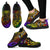 New Caledonia Custom Personalised Sneakers - Rainbow Polynesian Pattern - Polynesian Pride